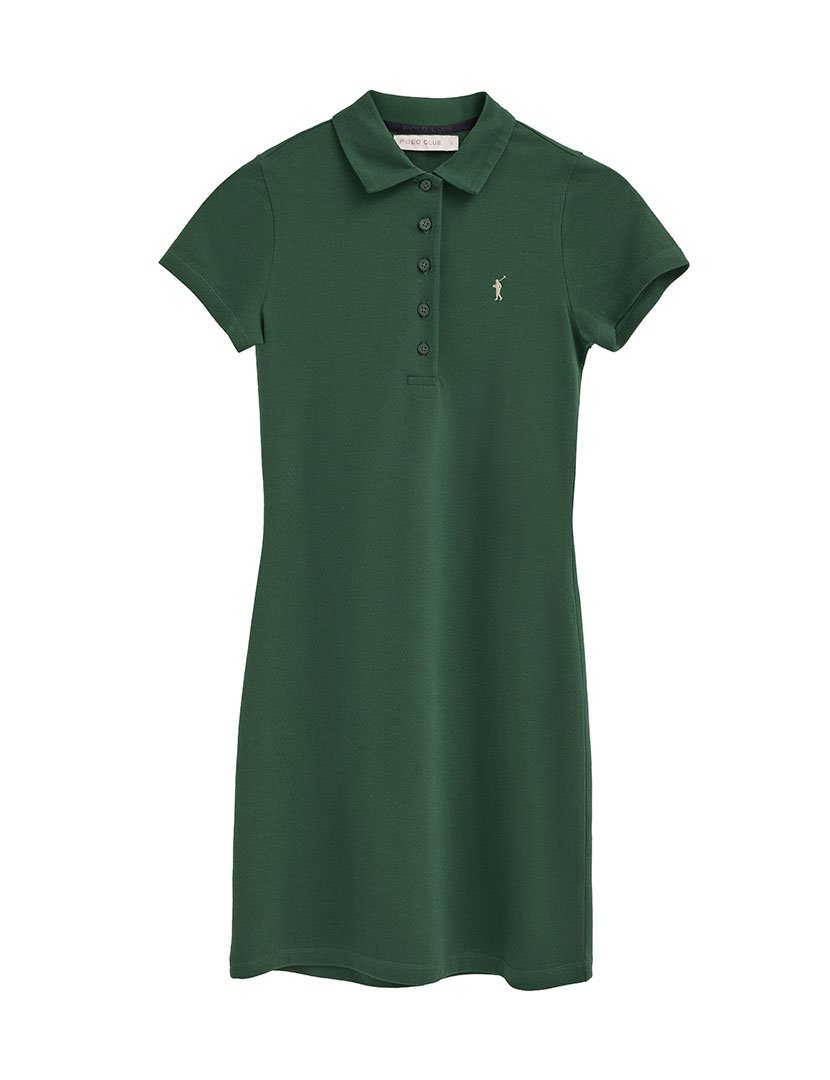 Vestido Midi Slim Fit Verde