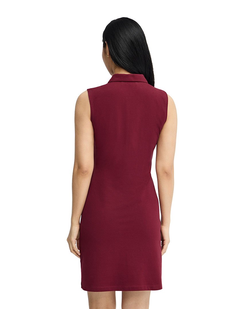 Vestido Curto Slim Fit Bordô