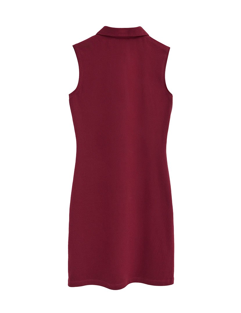 Vestido Curto Slim Fit Bordô