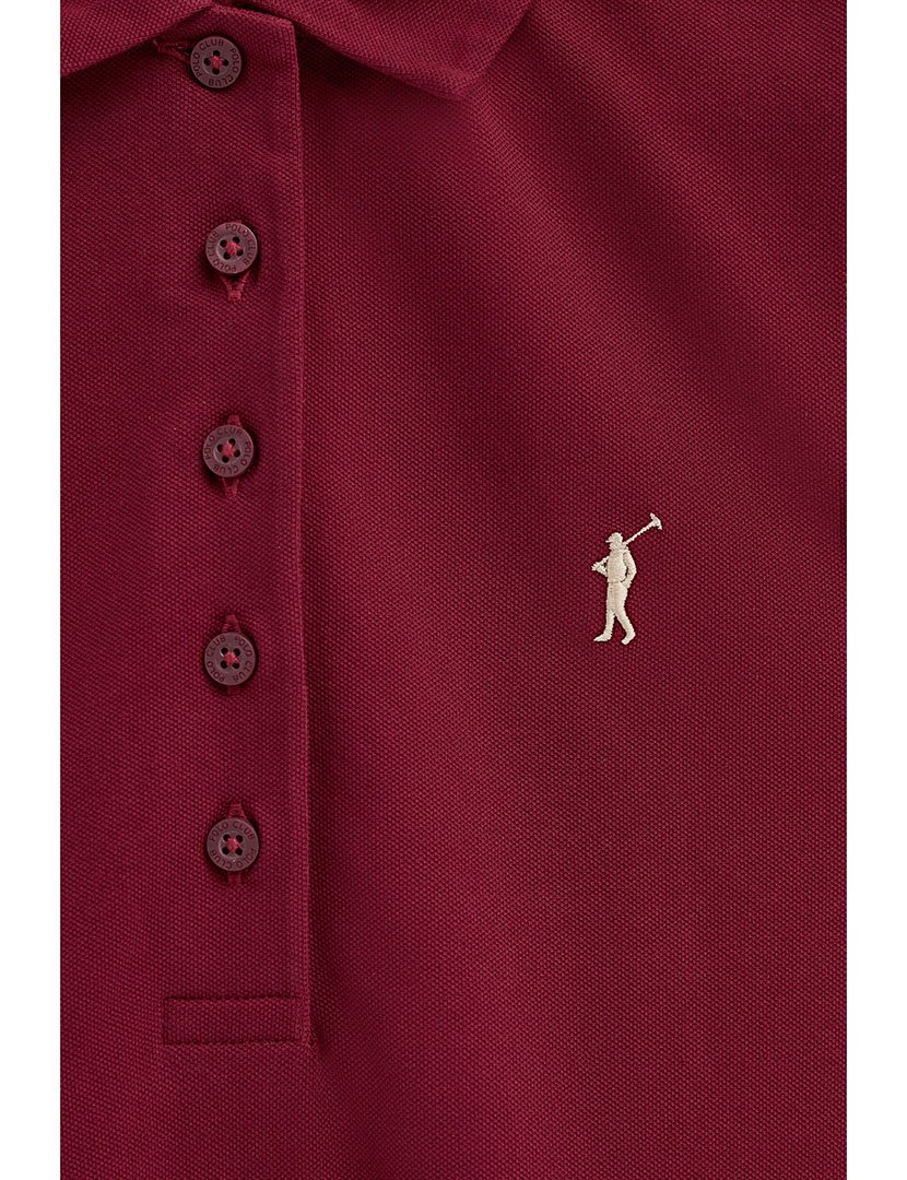 Vestido Curto Slim Fit Bordô