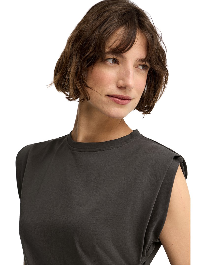Vestido Comprido Regular Fit Cinzento