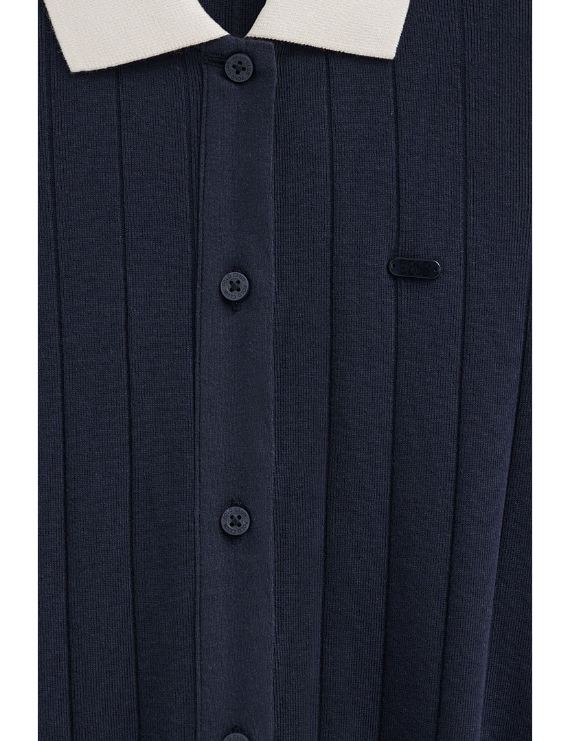 Vestido Comprido Slim Fit Azul