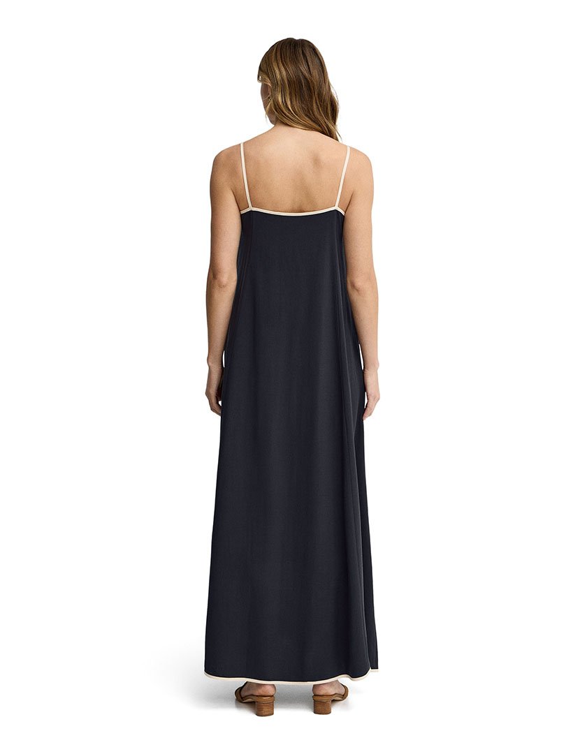 Vestido Comprido Loose Fit Azul