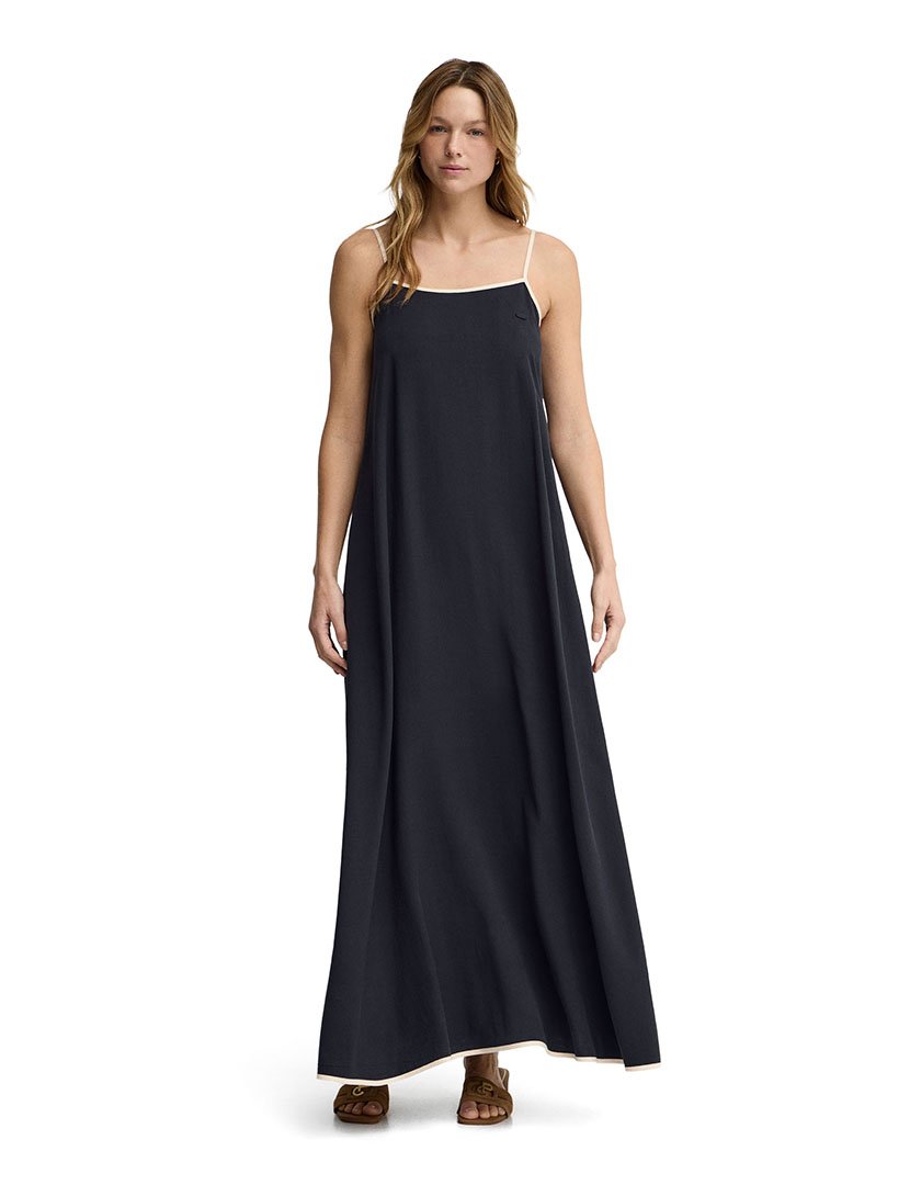 Vestido Comprido Loose Fit Azul