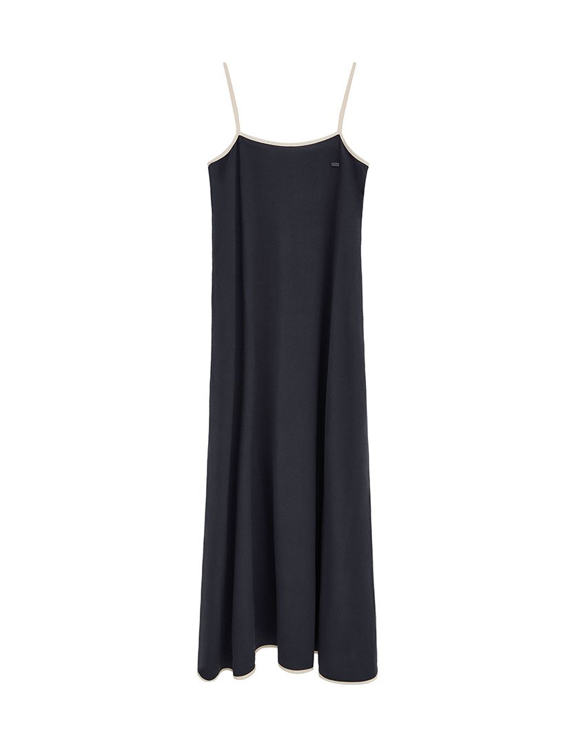 Vestido Comprido Loose Fit Azul