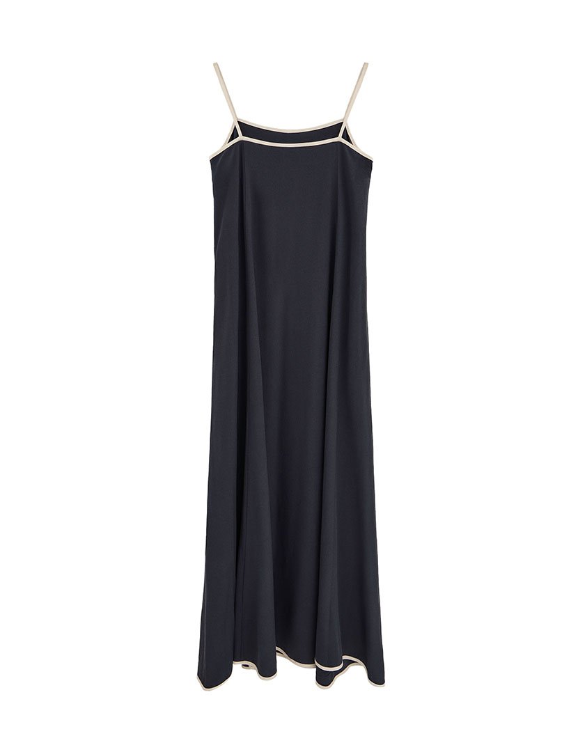 Vestido Comprido Loose Fit Azul
