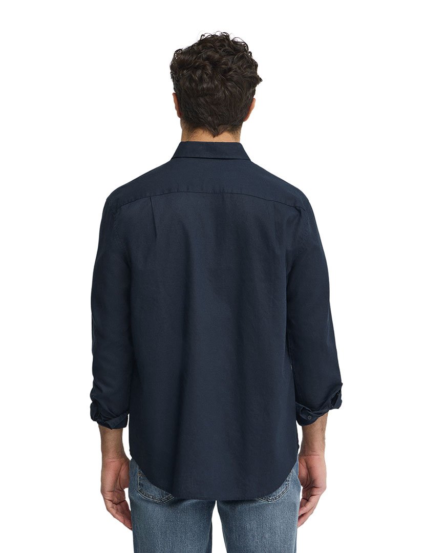 Camisa manga comprida Regular Fit Azul