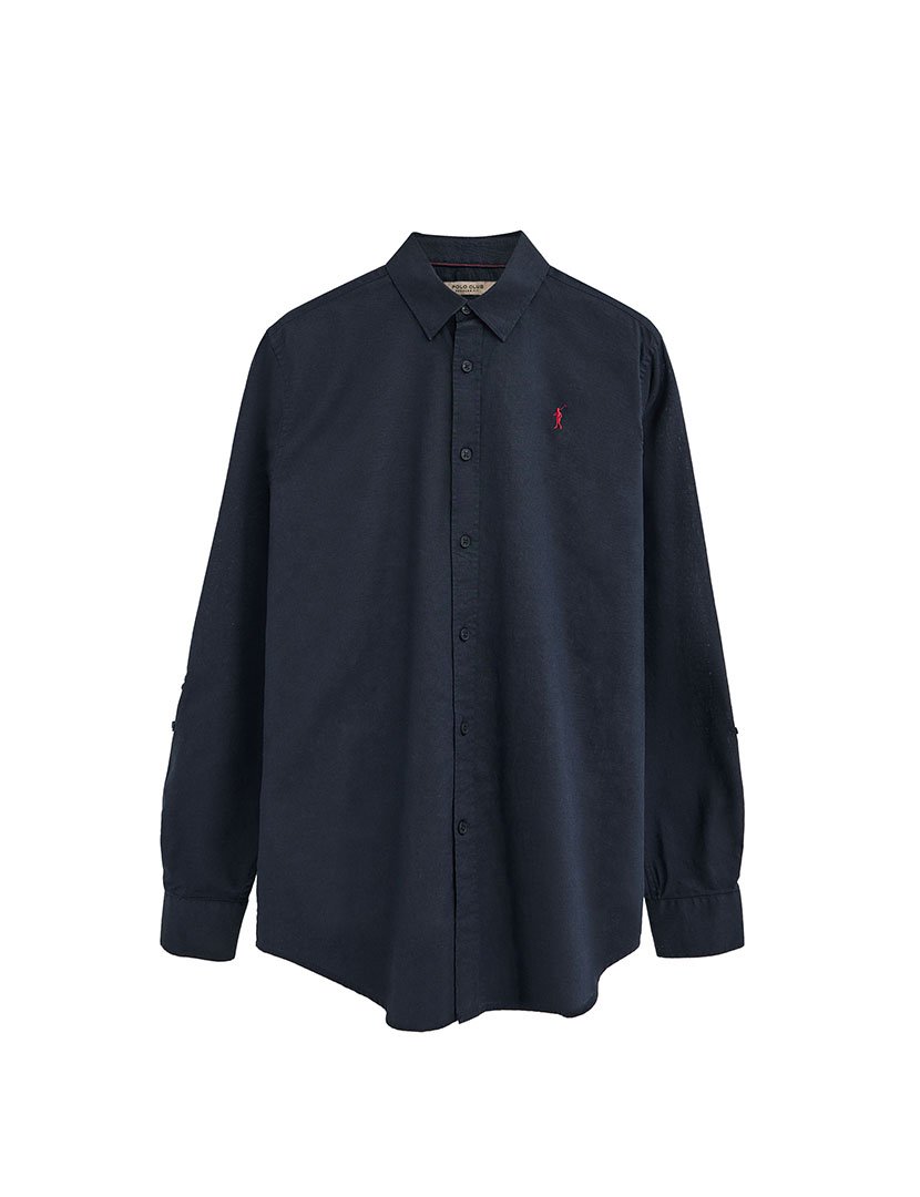 Camisa manga comprida Regular Fit Azul