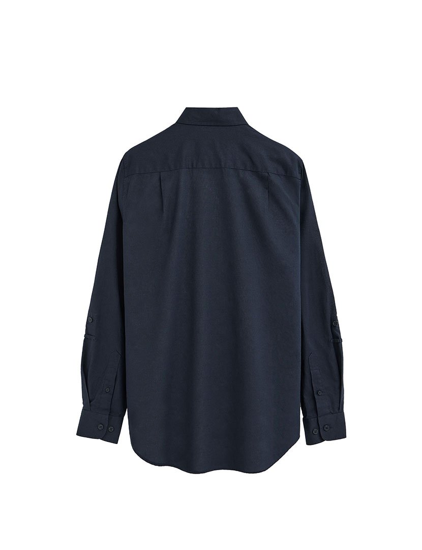 Camisa manga comprida Regular Fit Azul