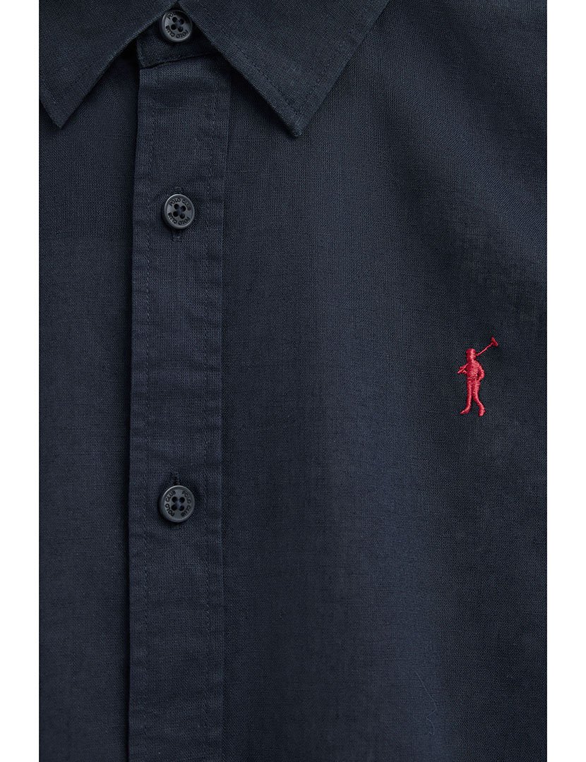 Camisa manga comprida Regular Fit Azul