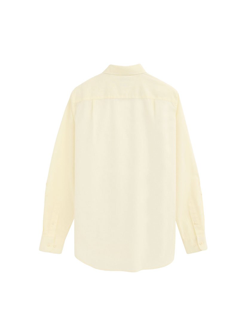 Camisa manga comprida Regular Fit Amarelo Pastel