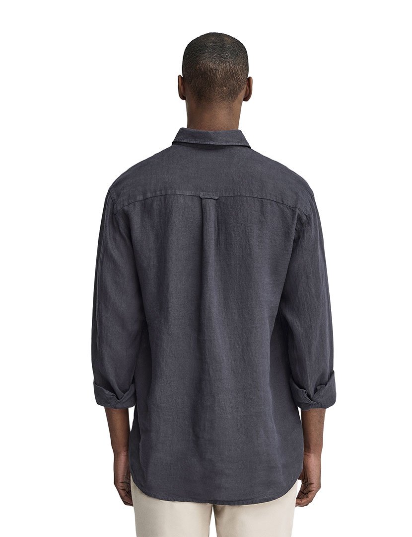 Camisa manga comprida Regular Fit Azul