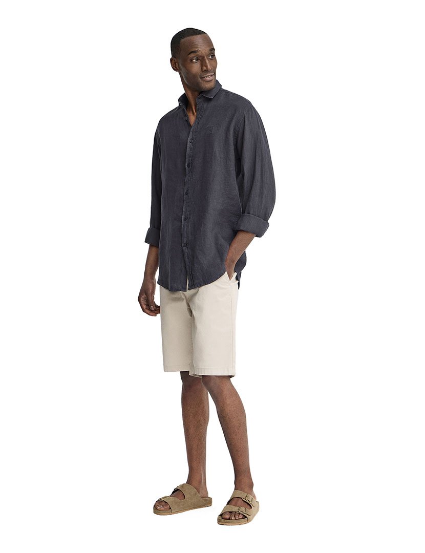 Camisa manga comprida Regular Fit Azul