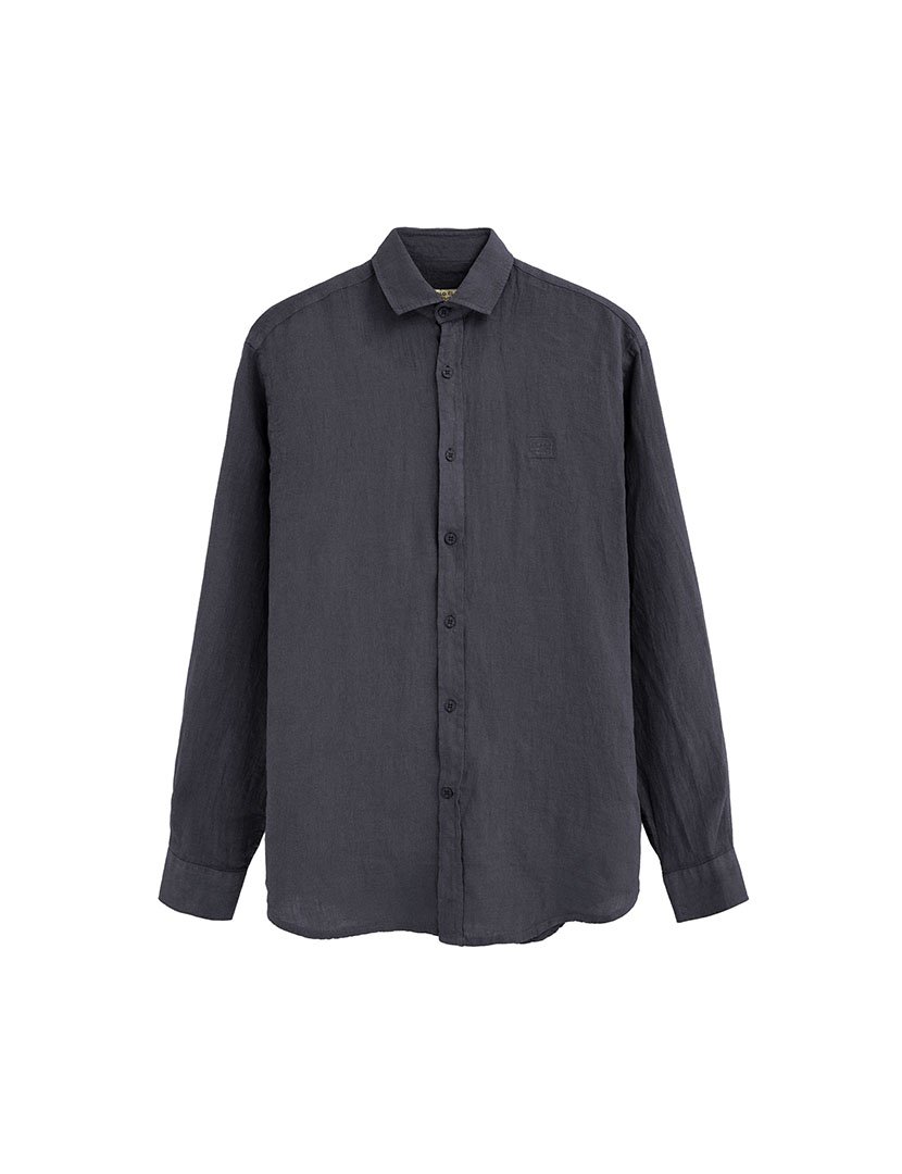 Camisa manga comprida Regular Fit Azul
