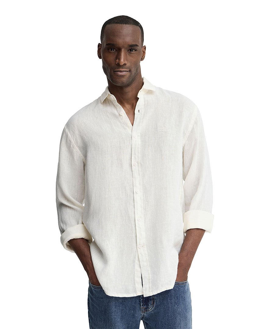 Camisa manga comprida Regular Fit Branco