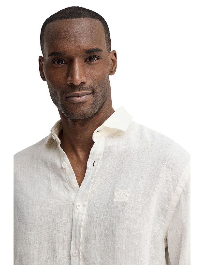 Camisa manga comprida Regular Fit Branco