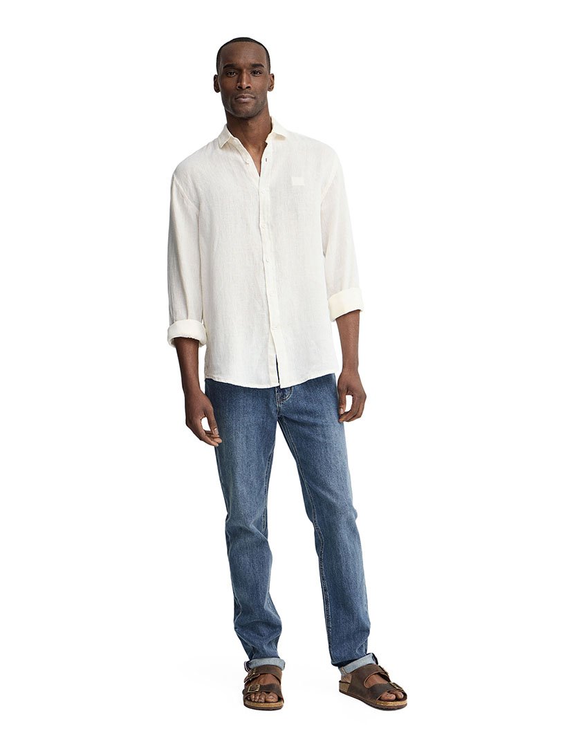 Camisa manga comprida Regular Fit Branco