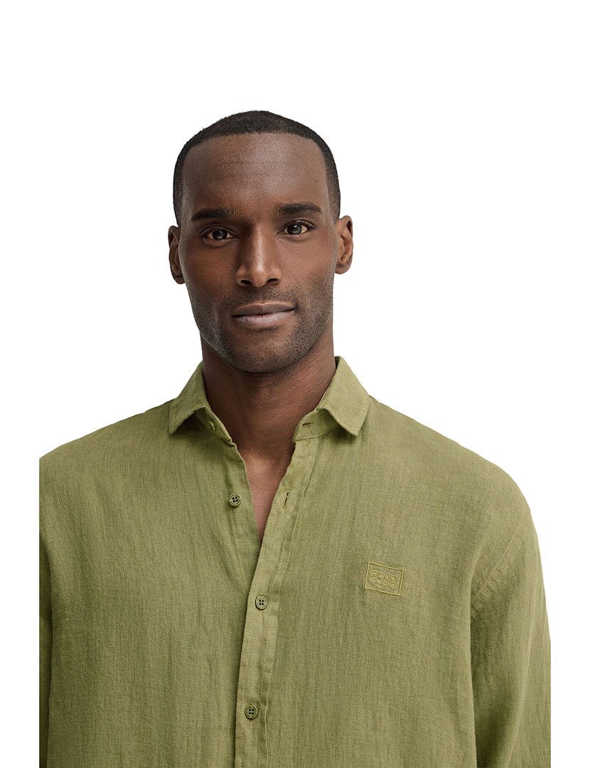 Camisa manga comprida Regular Fit Verde