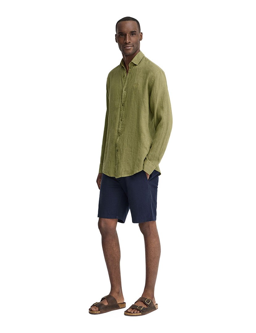 Camisa manga comprida Regular Fit Verde