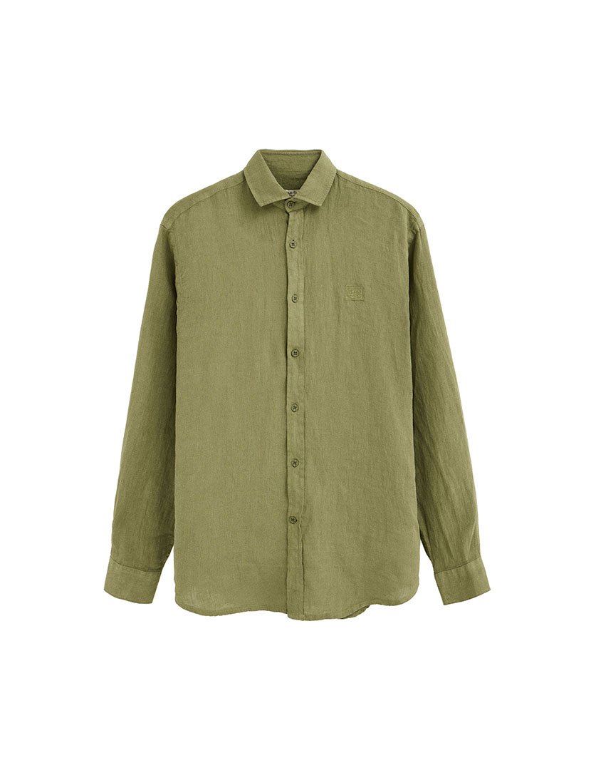 Camisa manga comprida Regular Fit Verde