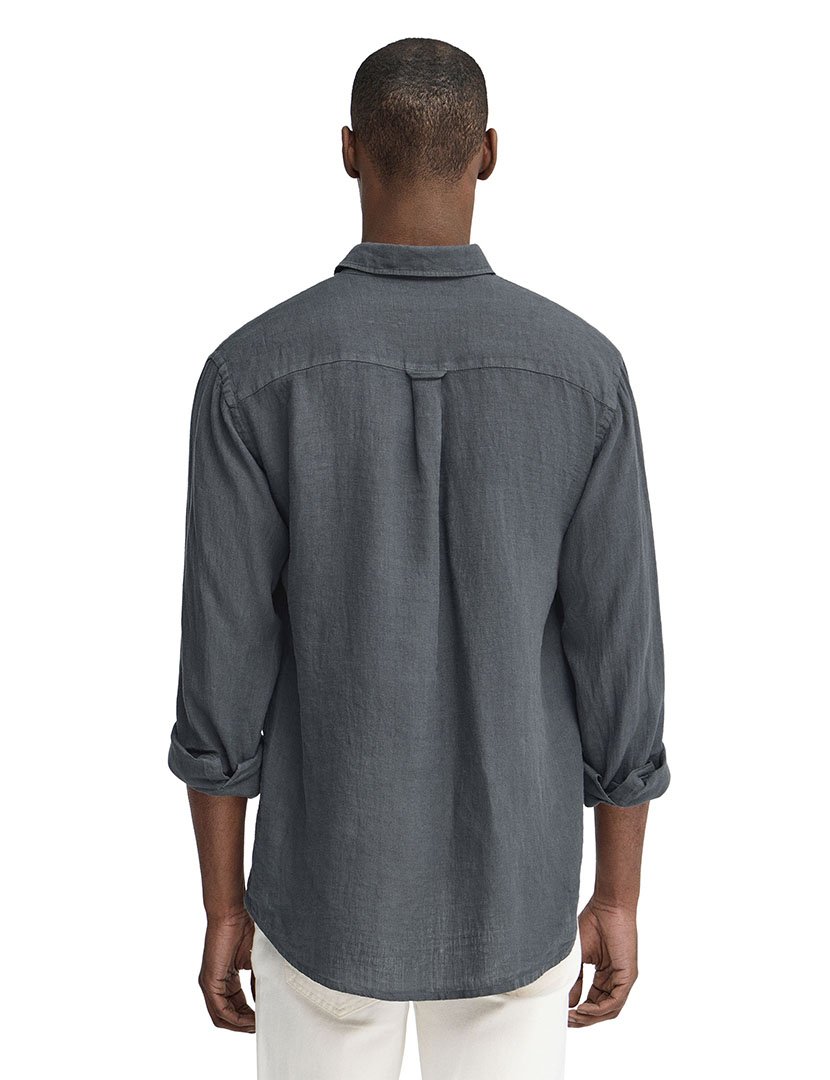 Camisa manga comprida Regular Fit Cinzento