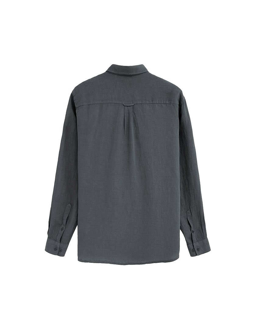 Camisa manga comprida Regular Fit Cinzento