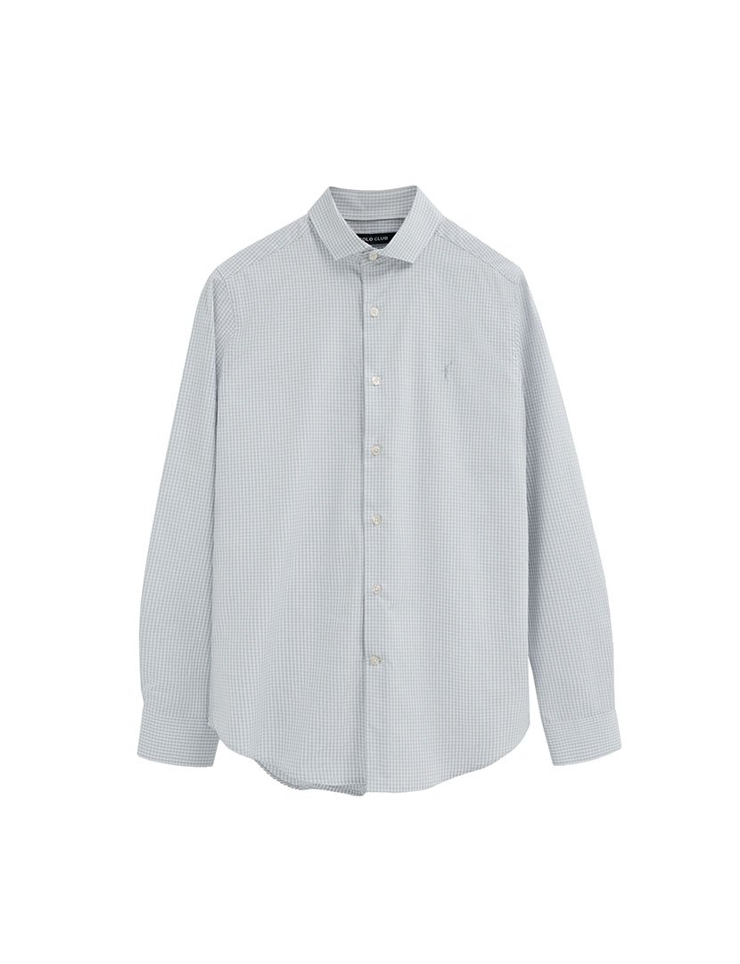 Camisa manga comprida Slim Fit Azul Claro