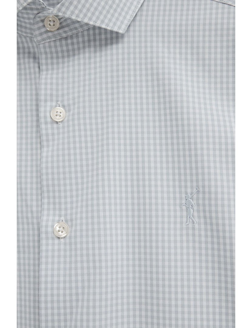 Camisa manga comprida Slim Fit Azul Claro