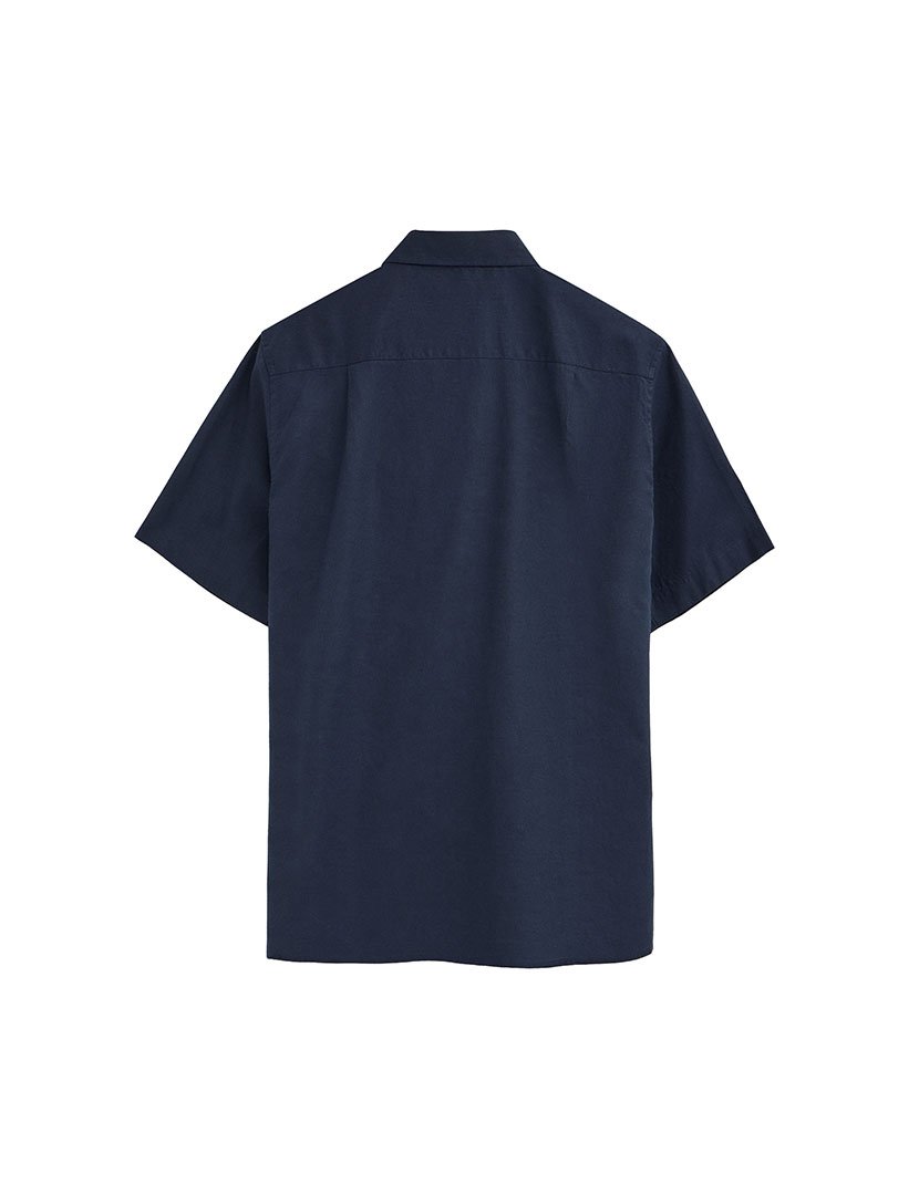 Camisa manga curta Regular Fit Azul