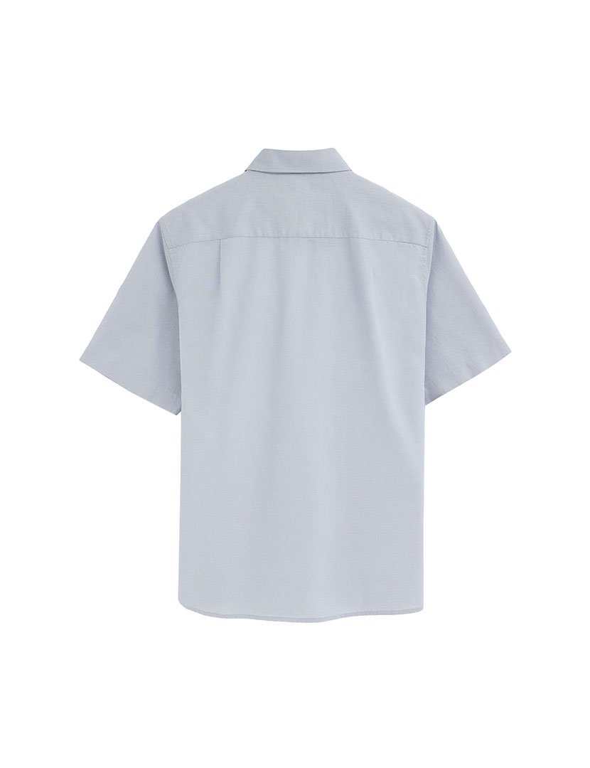 Camisa manga curta Regular Fit Azul Claro
