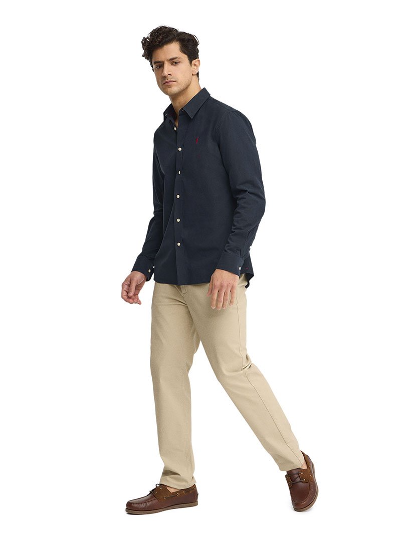 Camisa manga comprida Regular Fit Azul