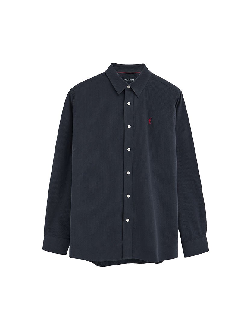 Camisa manga comprida Regular Fit Azul