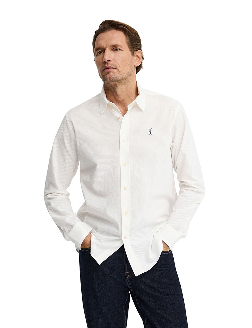 Camisa manga comprida Regular Fit Branco