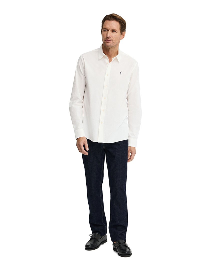 Camisa manga comprida Regular Fit Branco