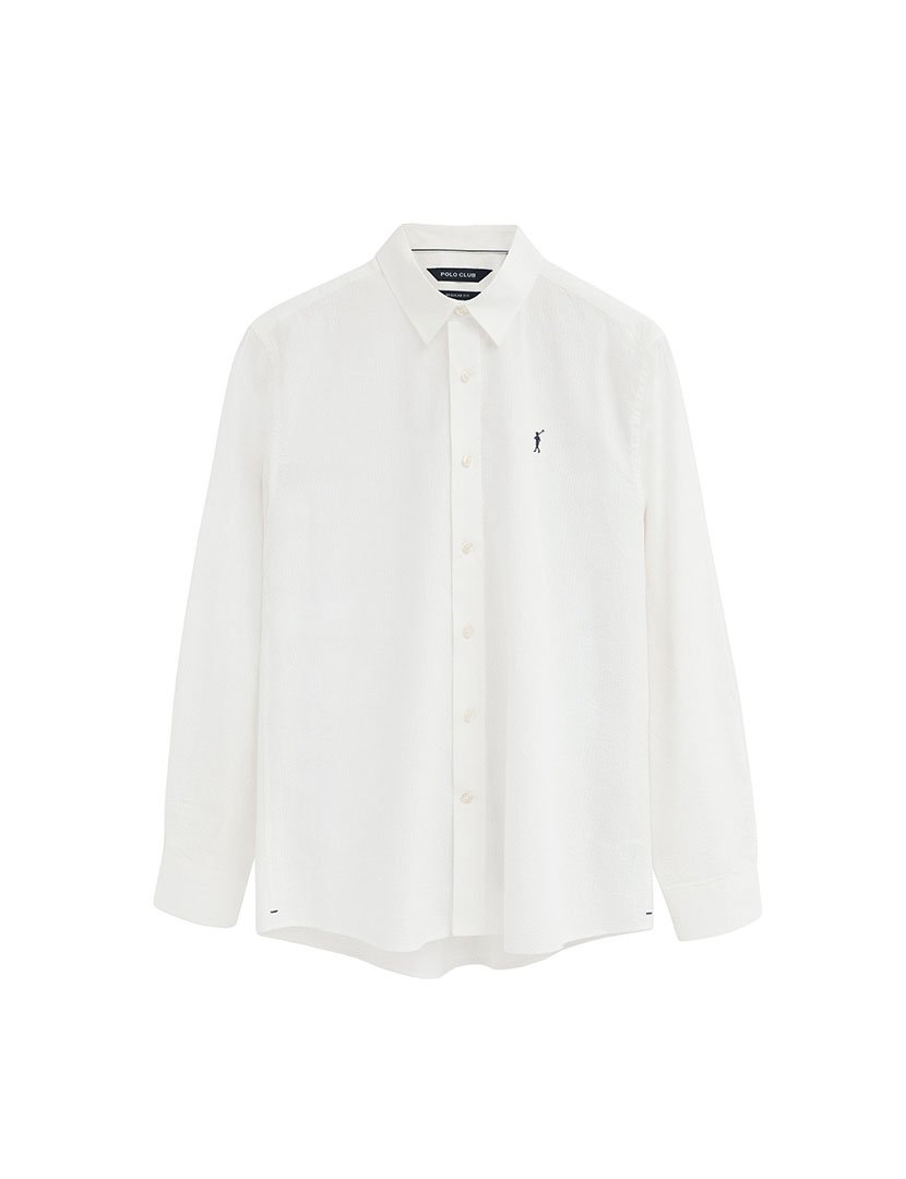 Camisa manga comprida Regular Fit Branco