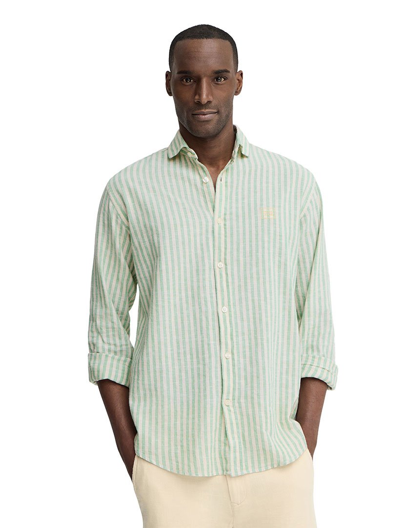 Camisa manga comprida Regular Fit Verde