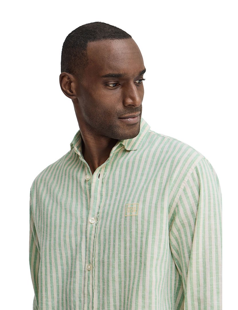 Camisa manga comprida Regular Fit Verde