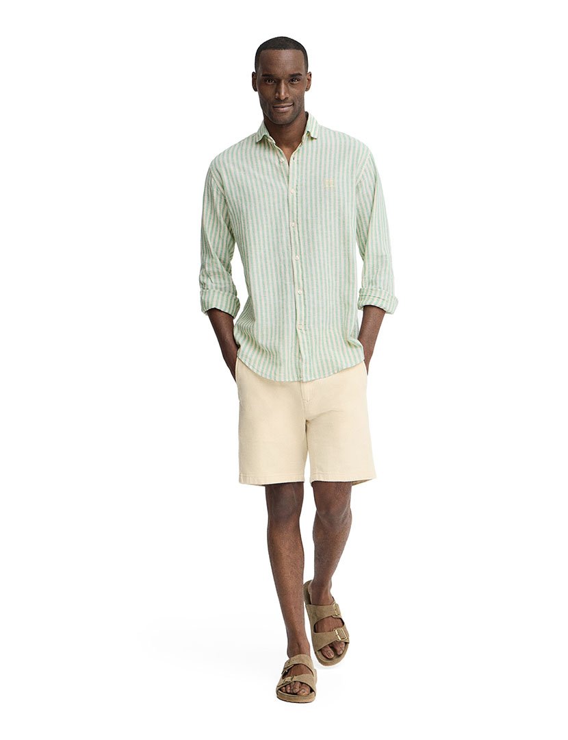 Camisa manga comprida Regular Fit Verde