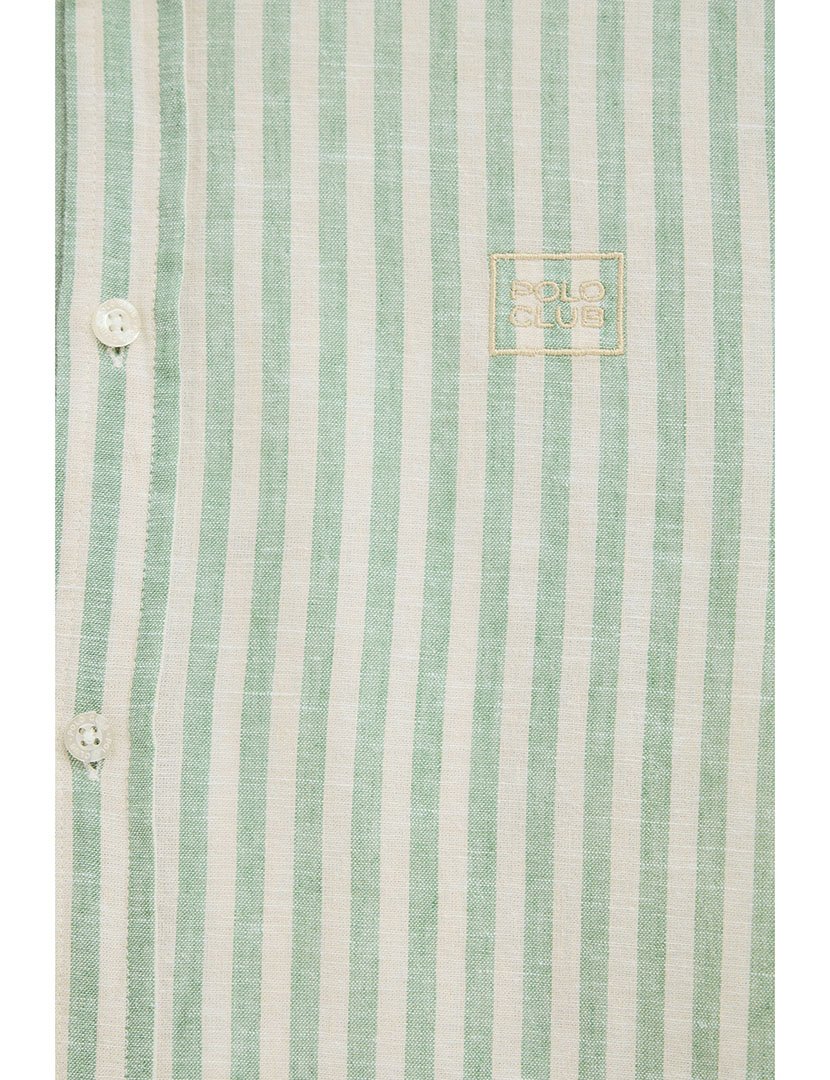 Camisa manga comprida Regular Fit Verde