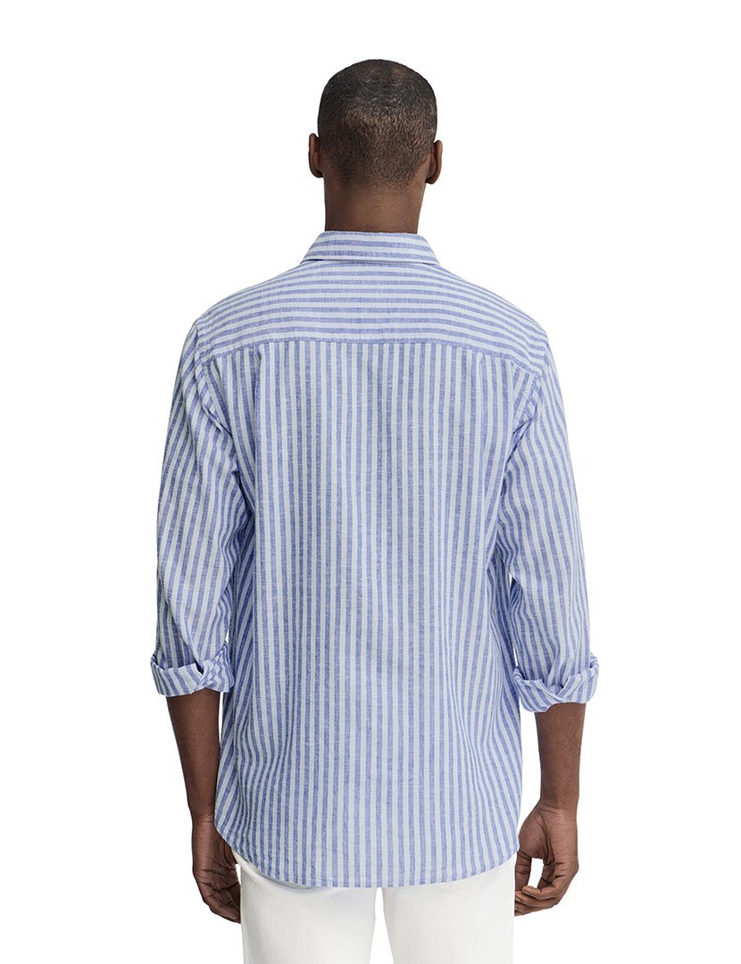Camisa manga comprida Regular Fit Azul
