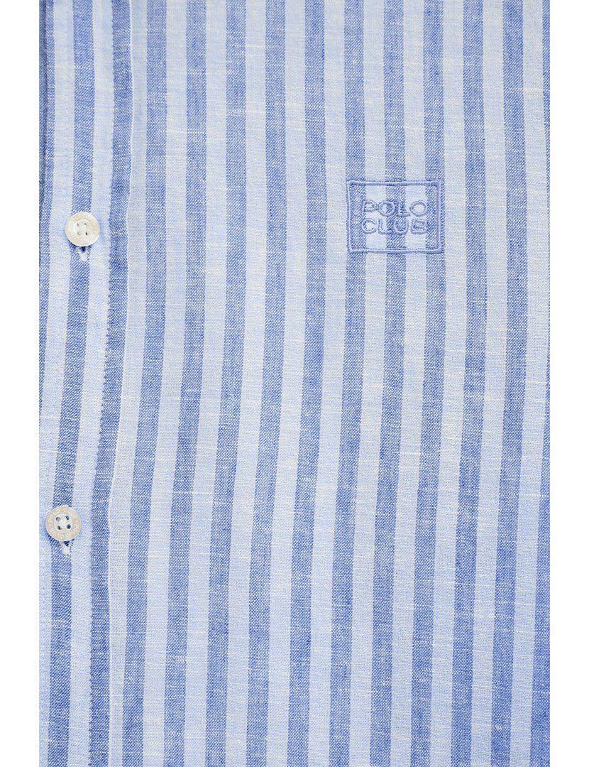 Camisa manga comprida Regular Fit Azul