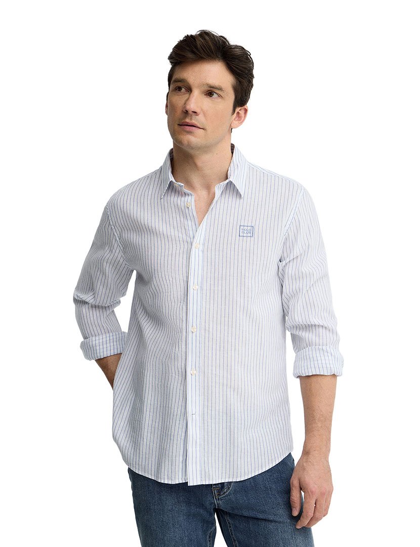 Camisa manga comprida Regular Fit Branco