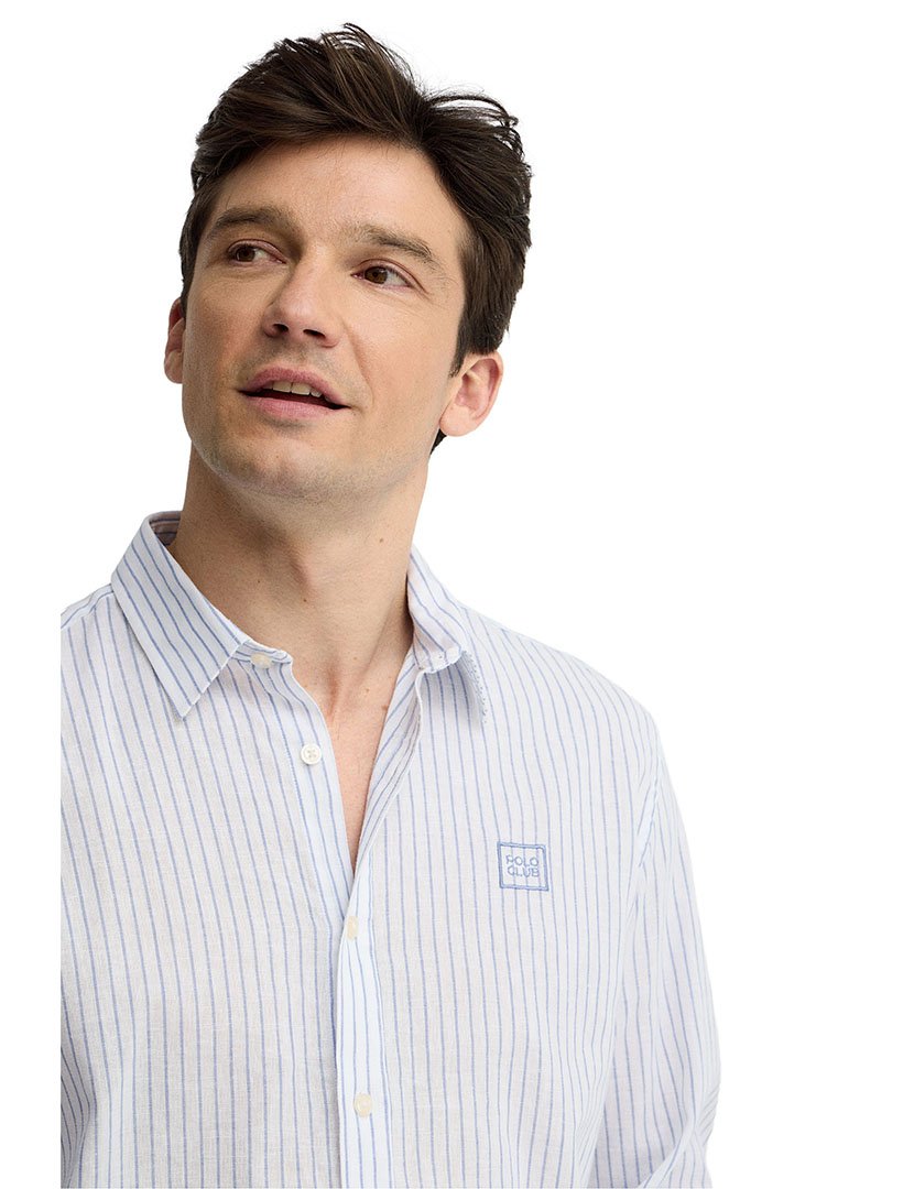 Camisa manga comprida Regular Fit Branco
