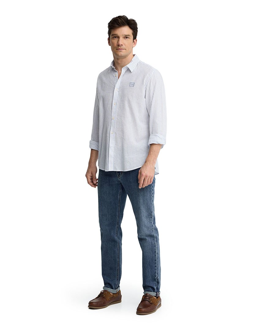 Camisa manga comprida Regular Fit Branco