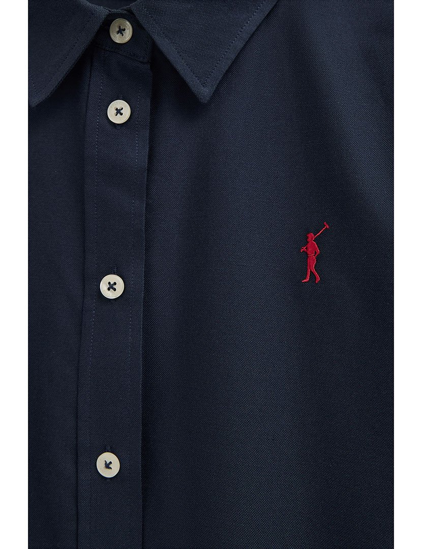 Camisa manga comprida Regular Fit Azul