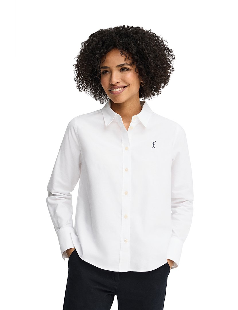 Camisa manga comprida Regular Fit Branco