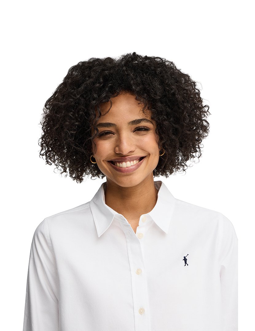 Camisa manga comprida Regular Fit Branco