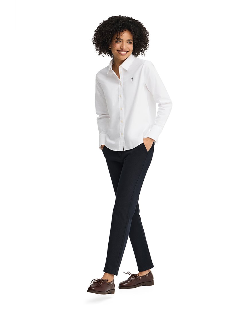 Camisa manga comprida Regular Fit Branco