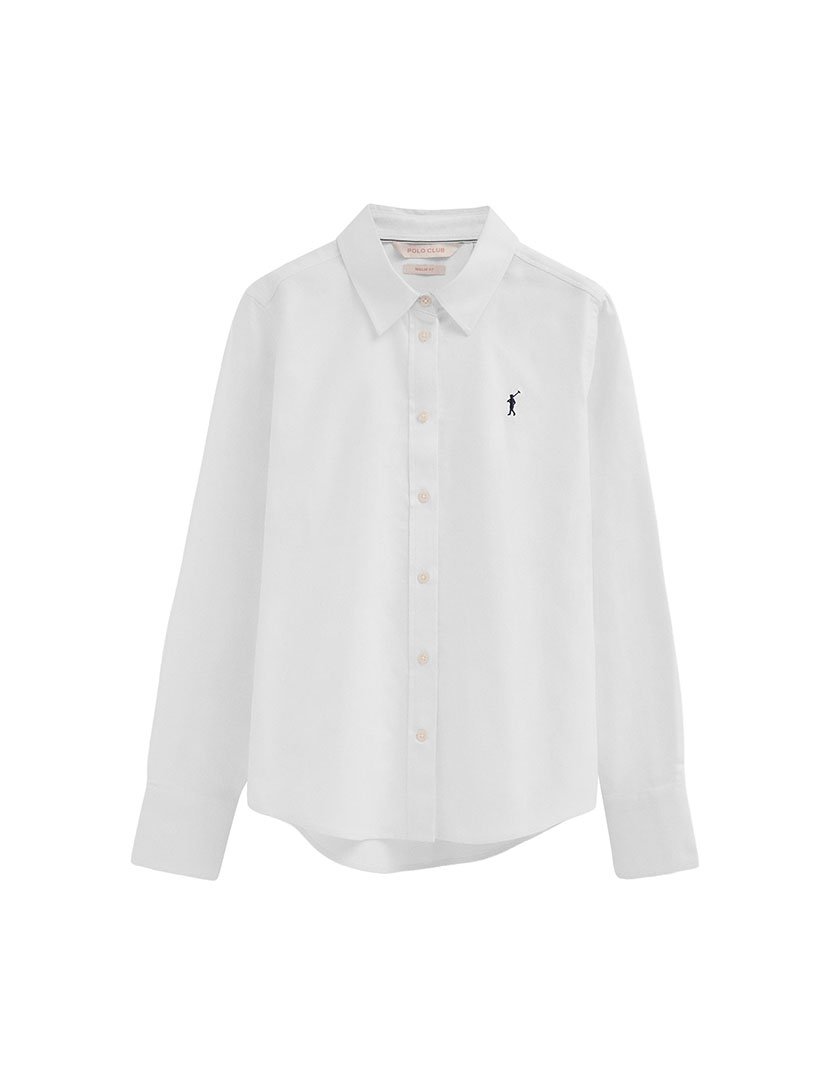 Camisa manga comprida Regular Fit Branco