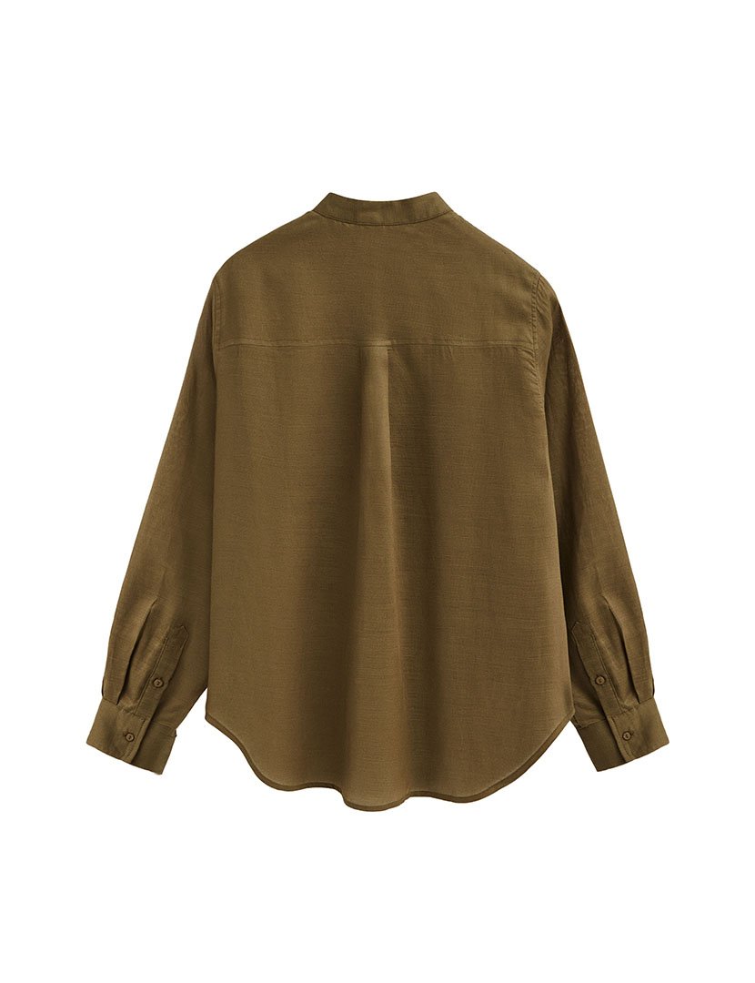 Camisa manga comprida Loose Fit Verde Khaki